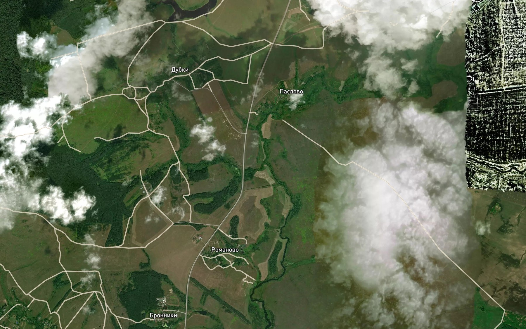 Satellite map of the Shuvayka