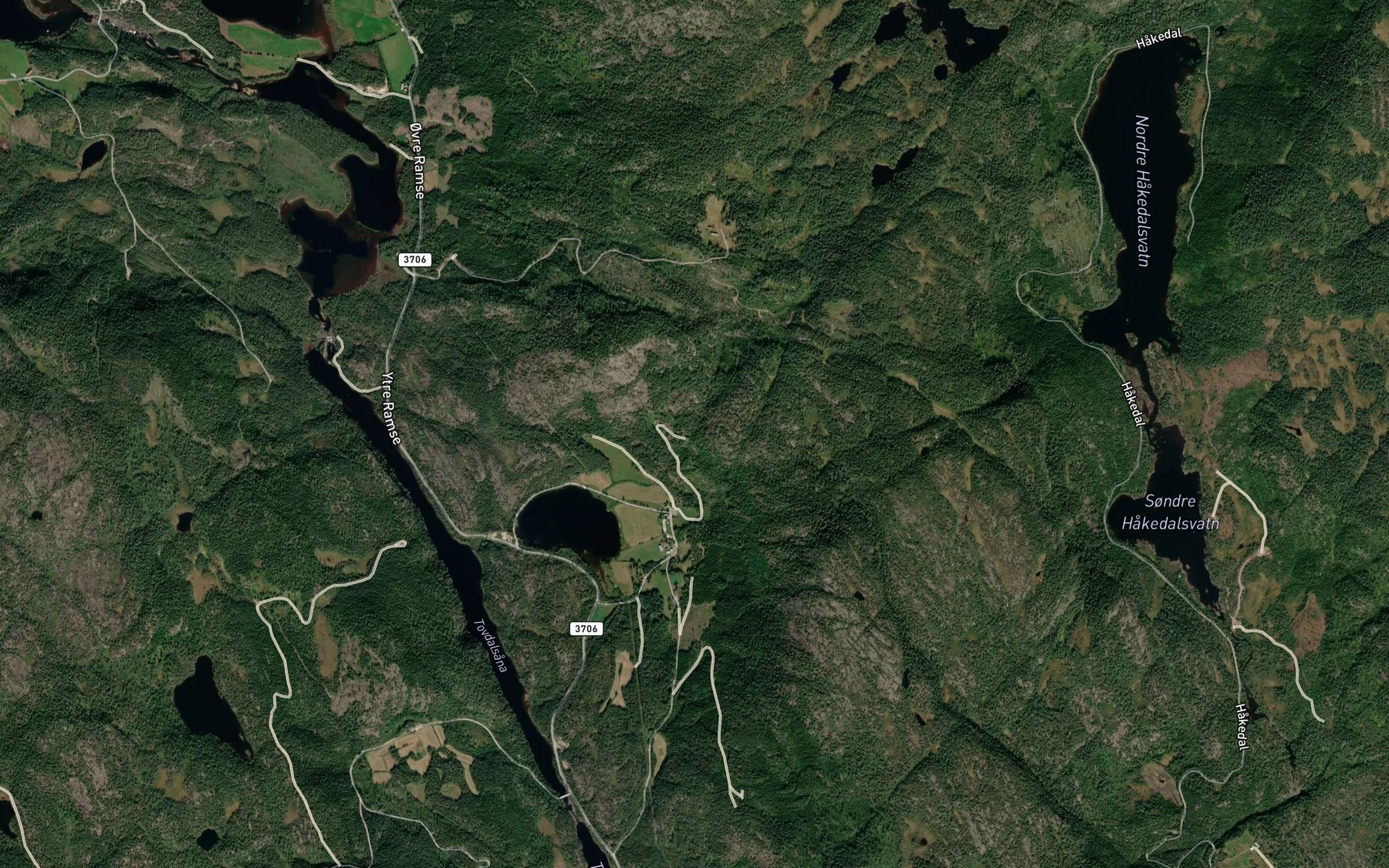 Satellite map of the Gunnleifjellbekken