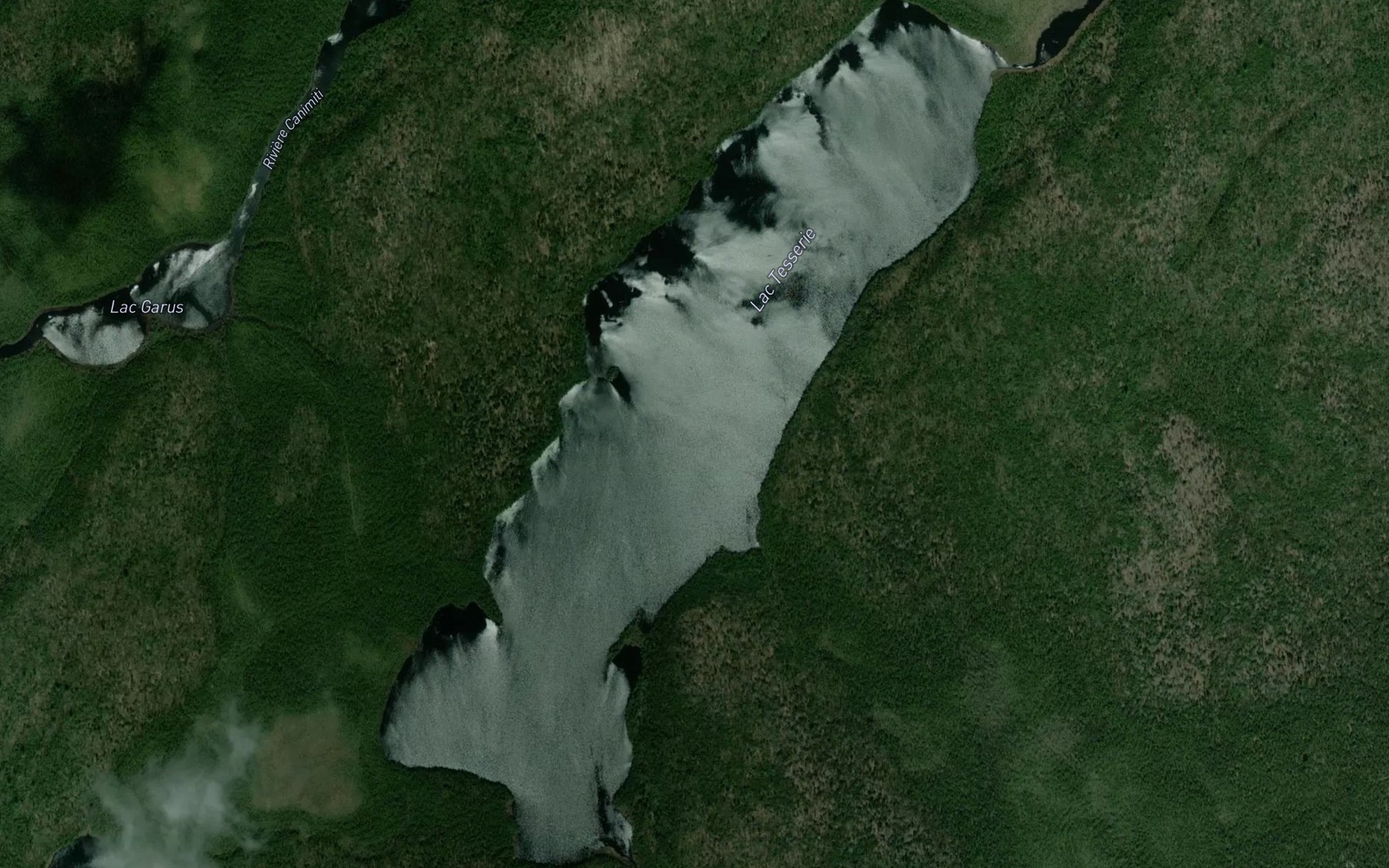 Satellite map of the Lac Tesserie
