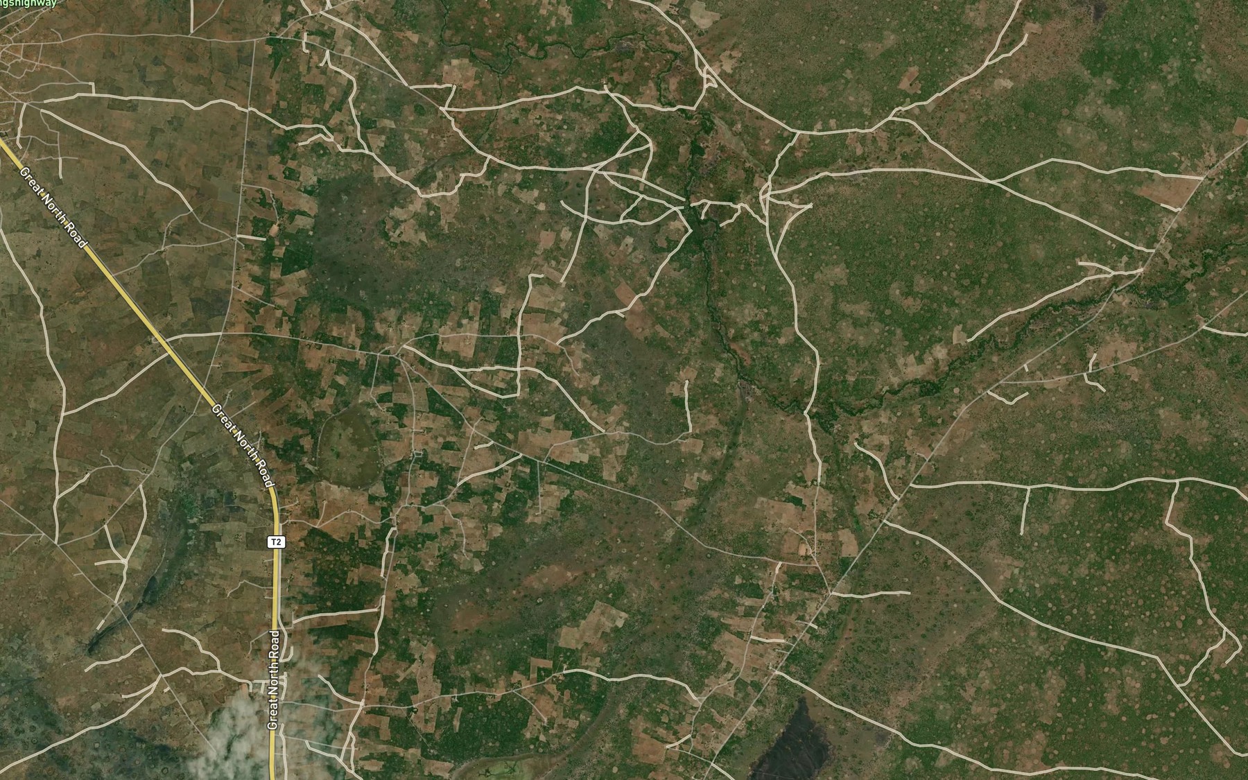 Satellite map of the Nachisolwe