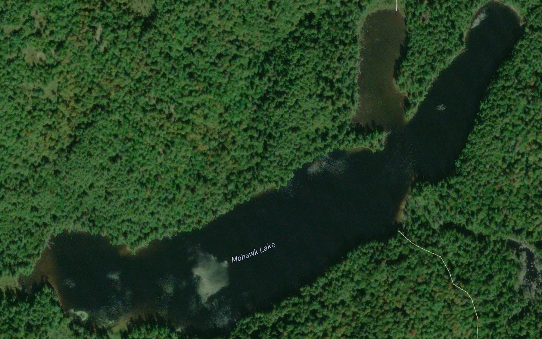 Satellite map of the Mohawk Lake