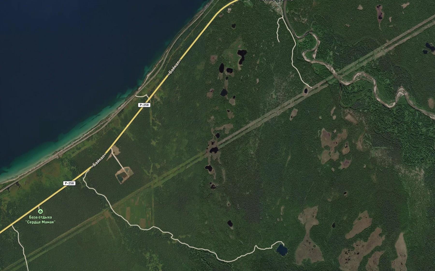 Satellite map of the Ozero Chistoye