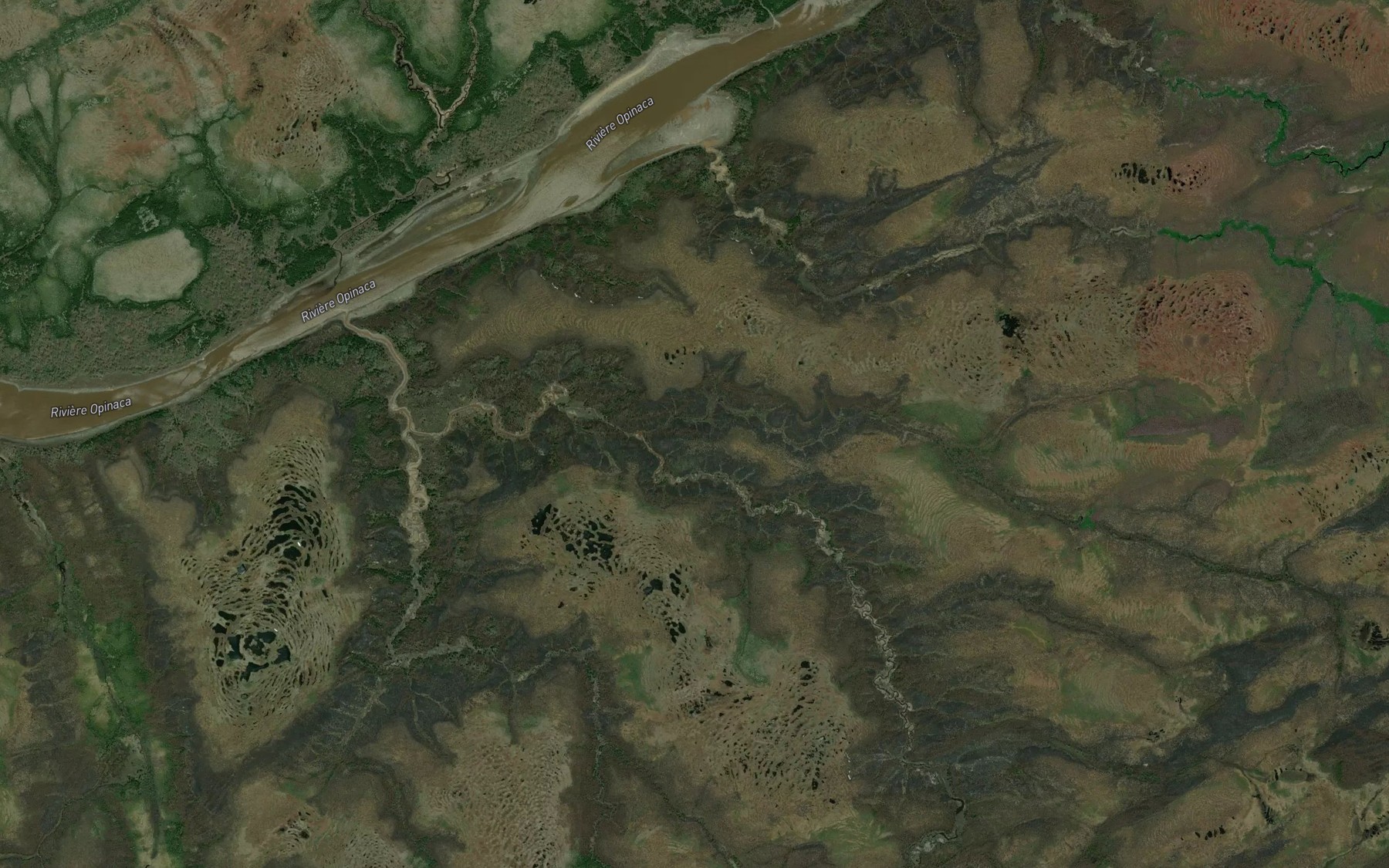 Satellite map of the Ruisseau Ekachechiyasusich