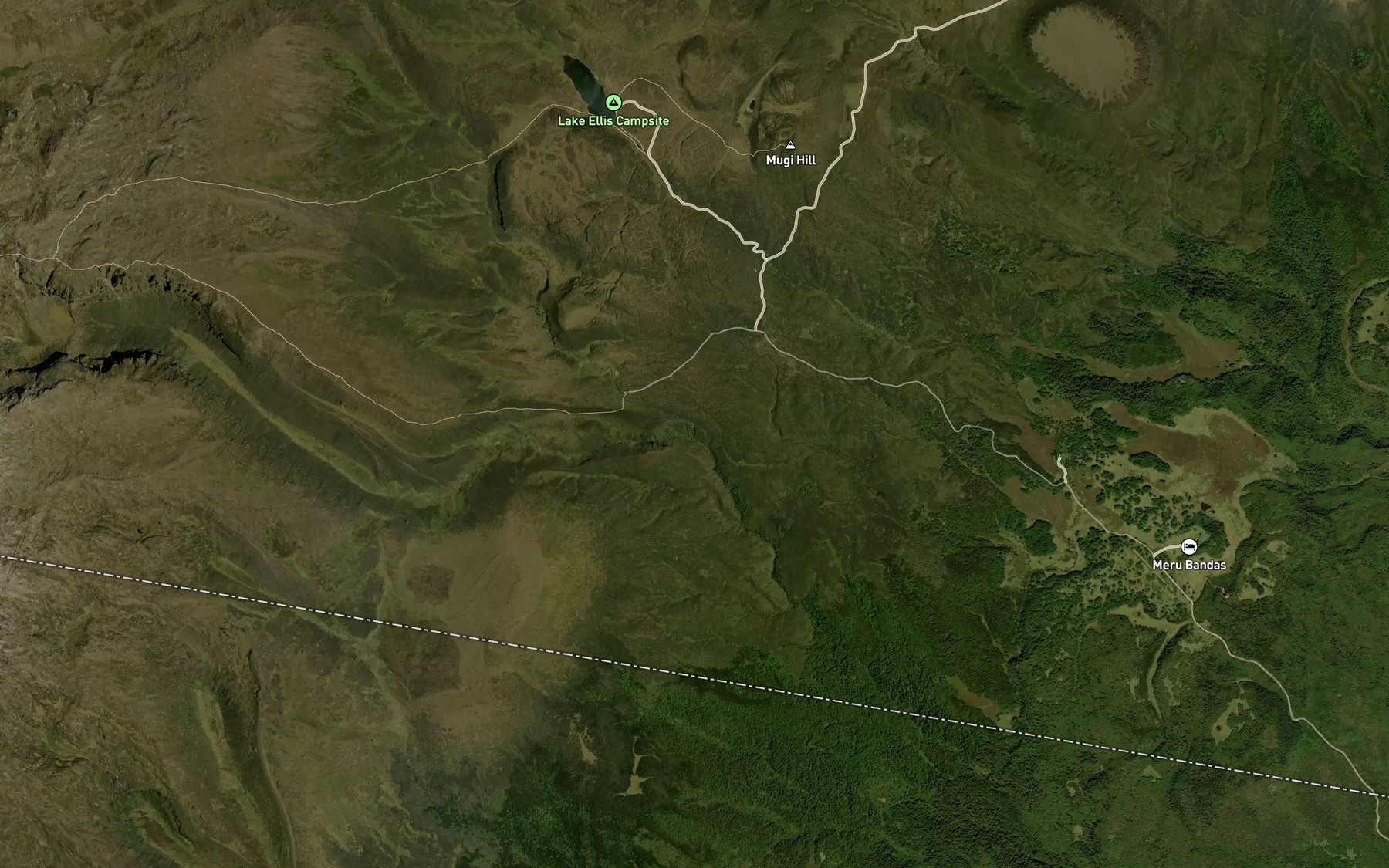 Satellite map of the Nithi North