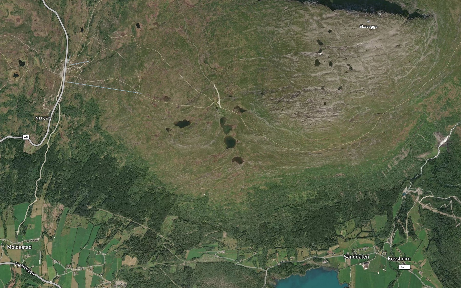 Satellite map of the Stoylstjonnane