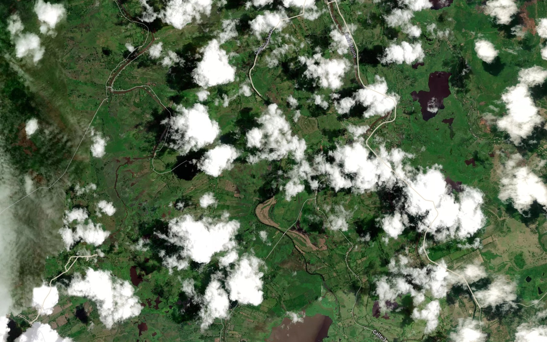 Satellite map of the Cano Los Martas