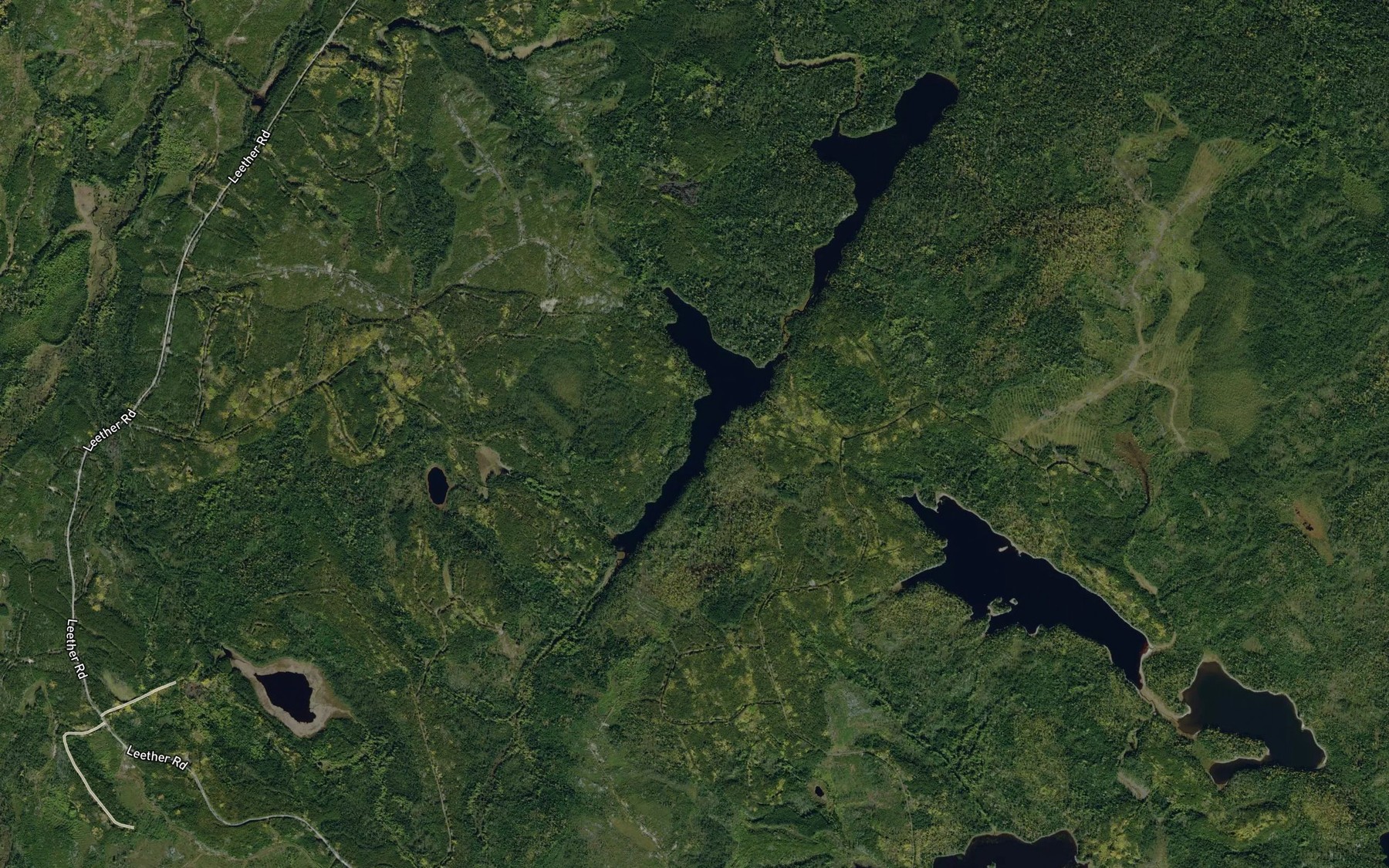Satellite map of the Broke Lake