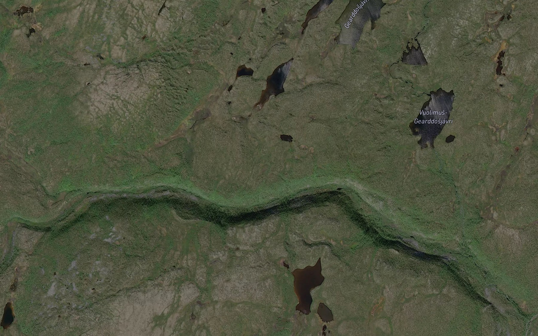 Satellite map of the Ruottelasjogas