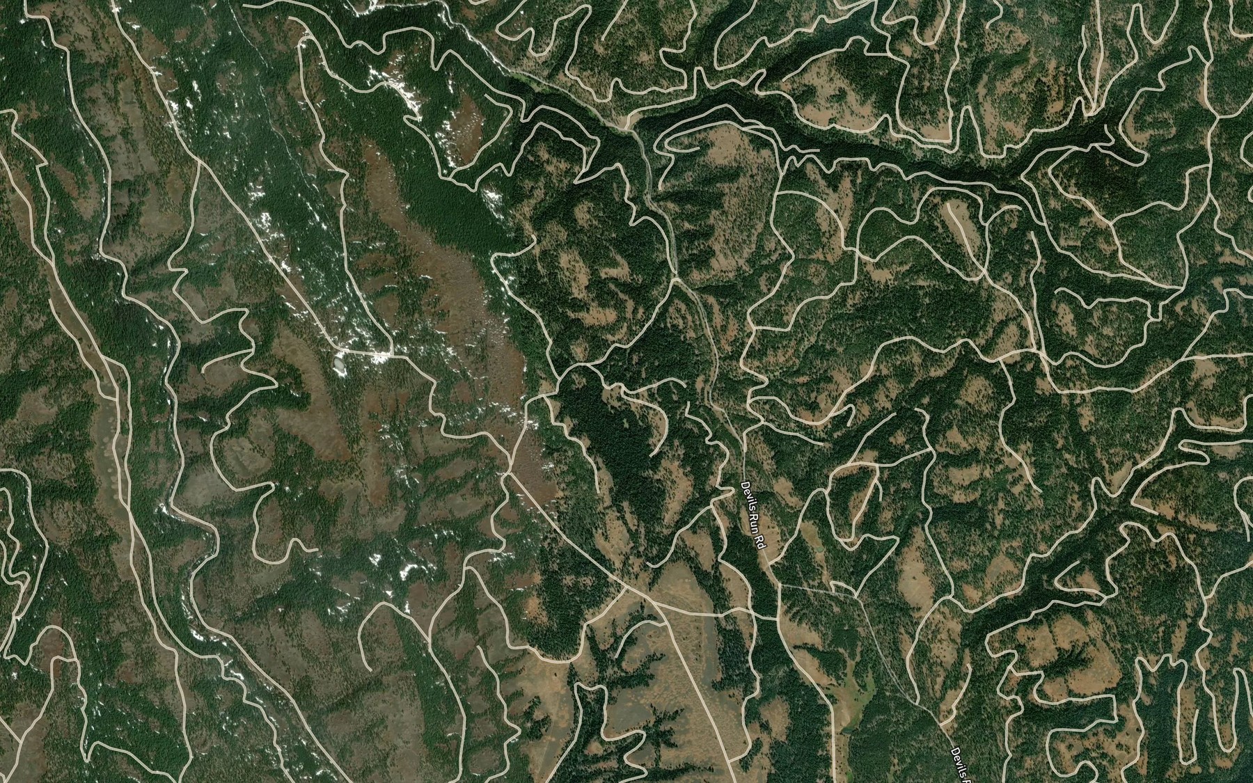 Satellite map of the Mitchell Spring