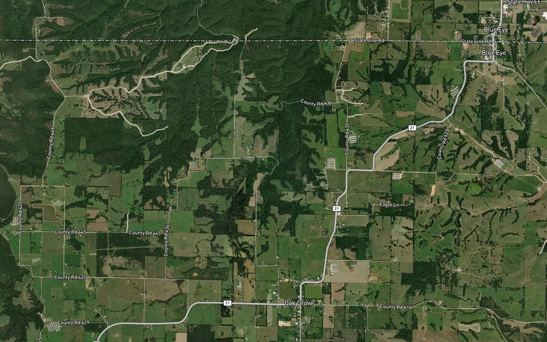 Satellite map of the Hale Spring