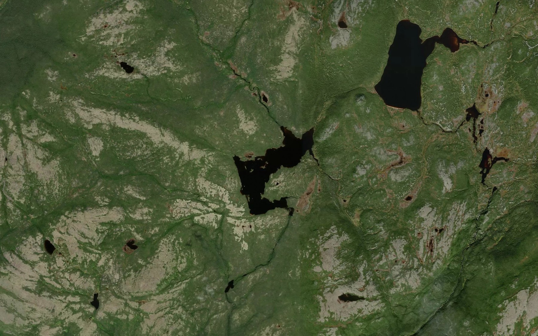 Satellite map of the Lac Beaver