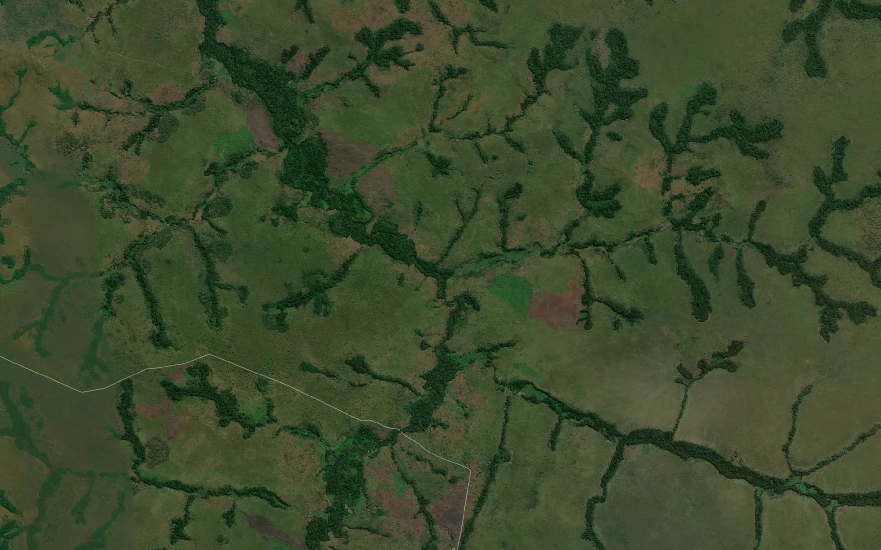 Satellite map of the Tshamalenge