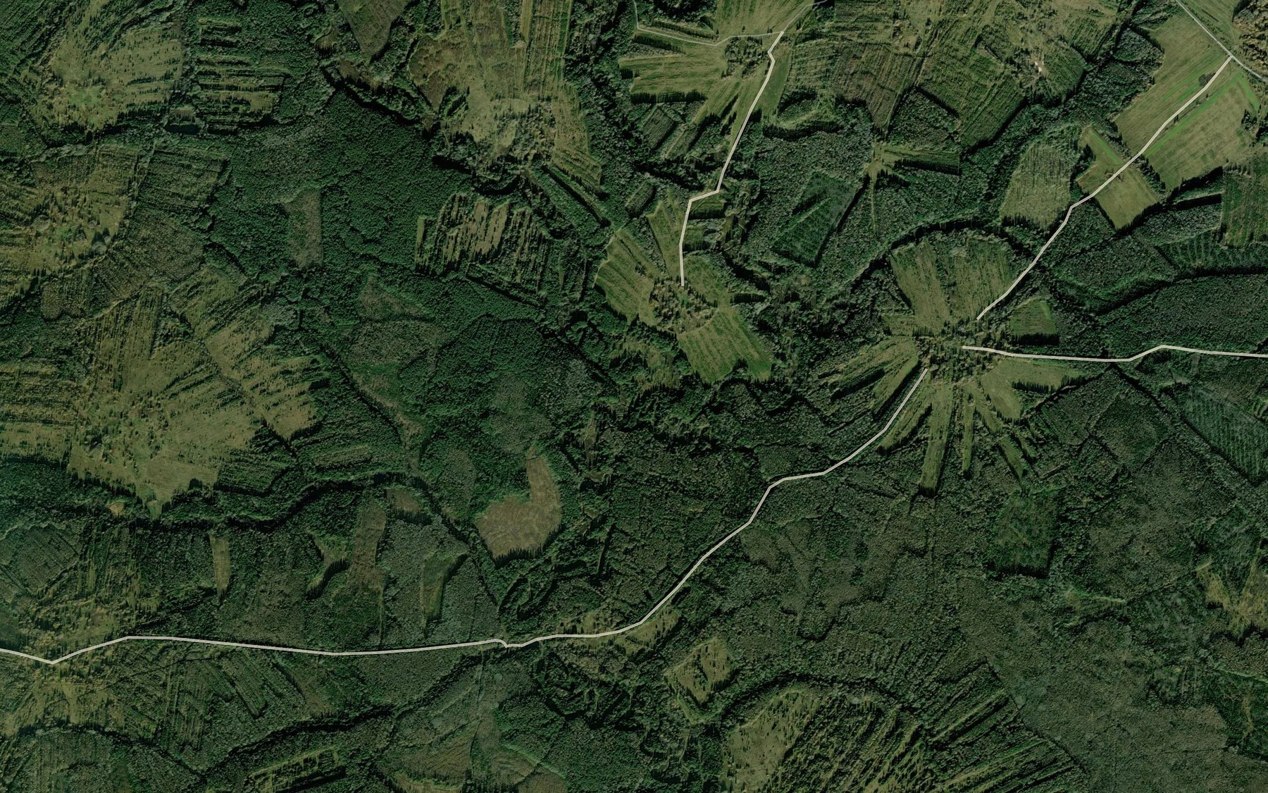 Satellite map of the Kozna