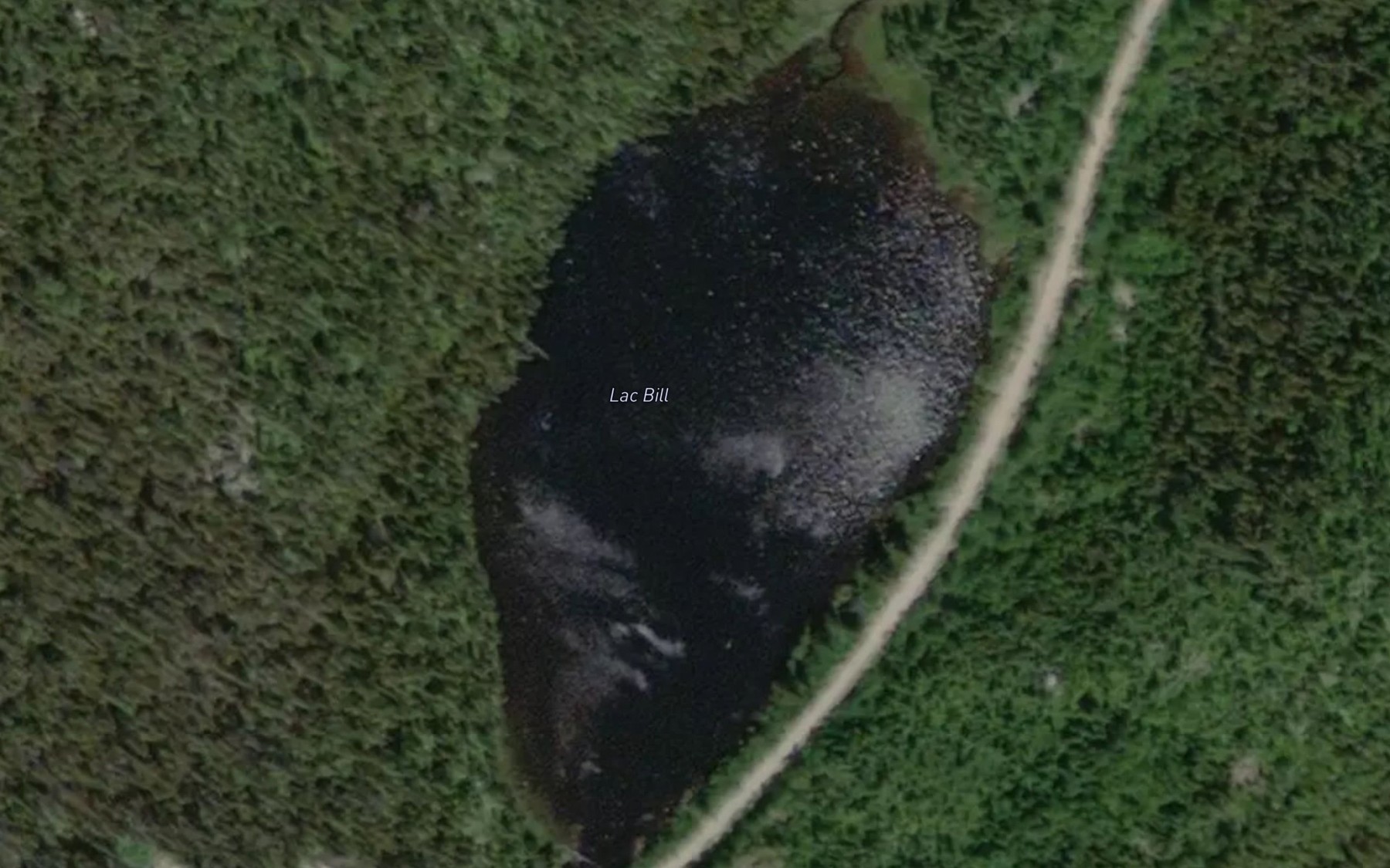 Satellite map of the Lac Bill