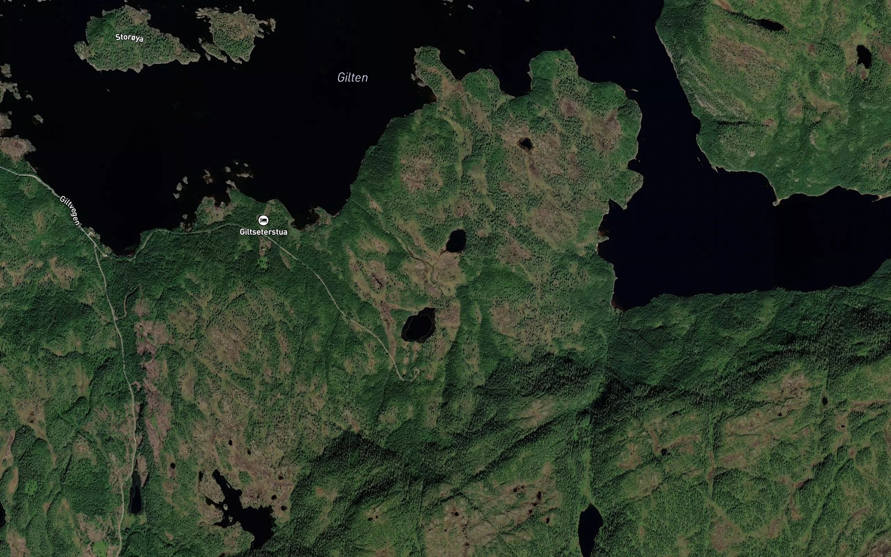 Satellite map of the Fivestjonnin