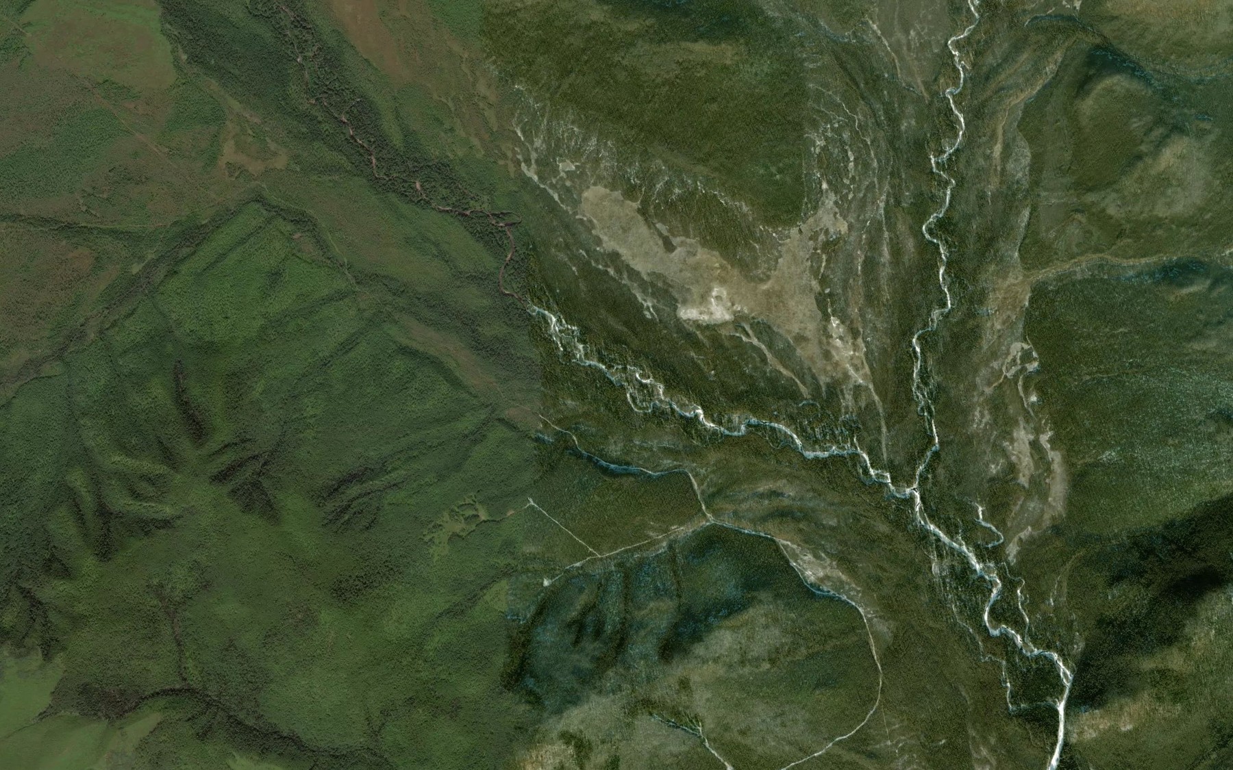 Satellite map of the Serebryanka