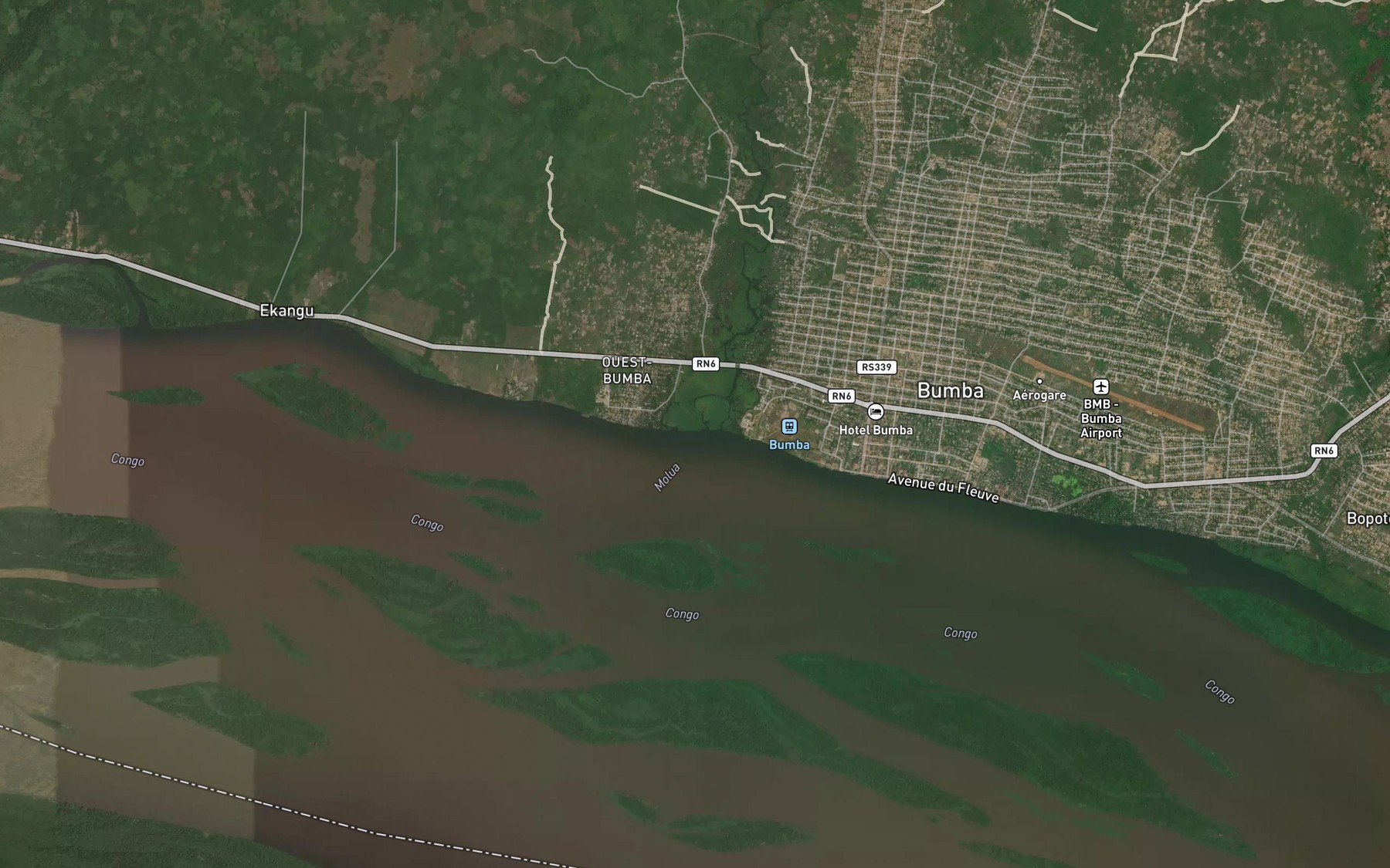 Satellite map of the Motua