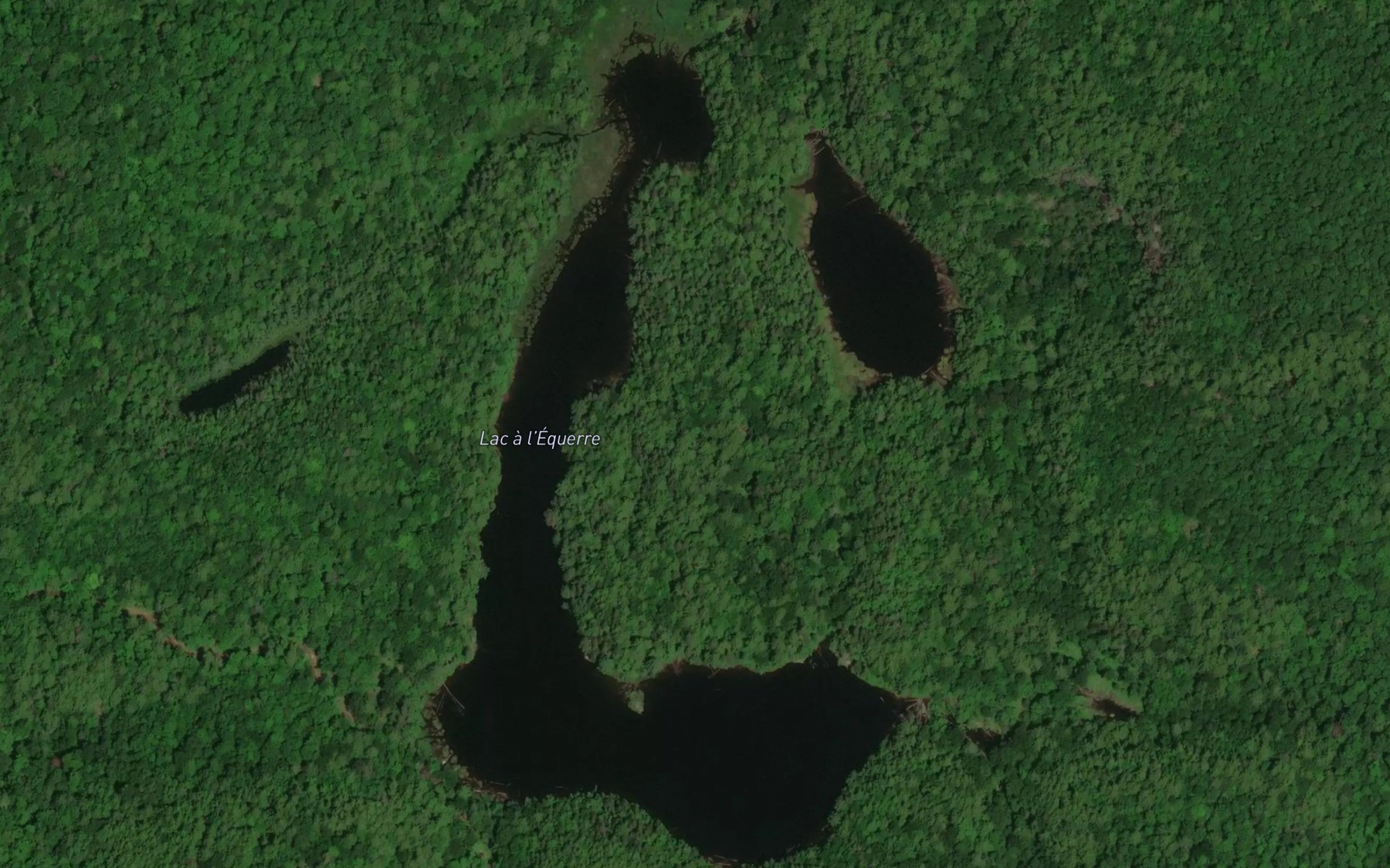 Satellite map of the Lac a l'Equerre