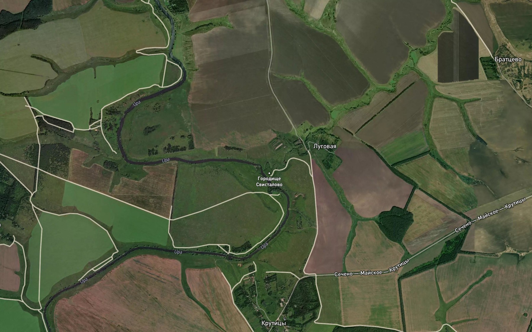 Satellite map of the Lebyagozhka