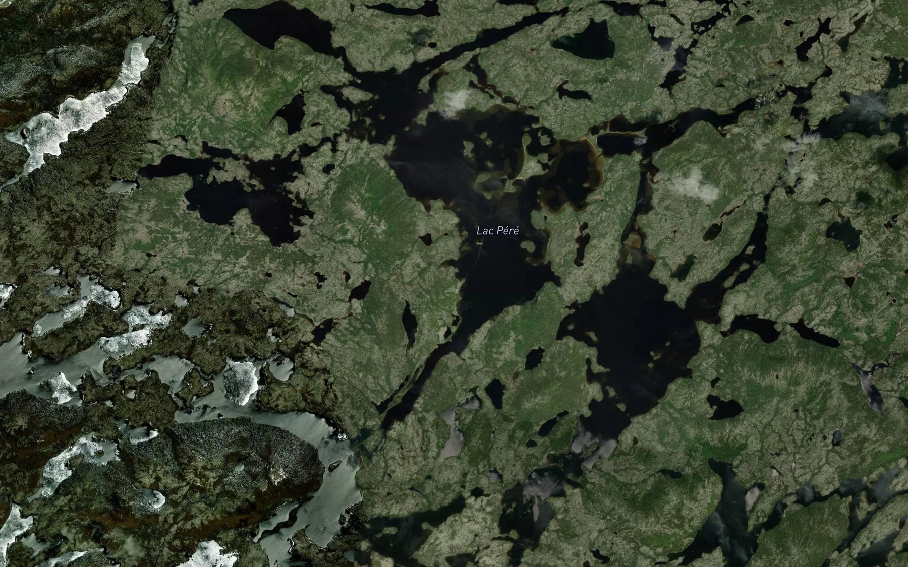 Satellite map of the Lac Pere