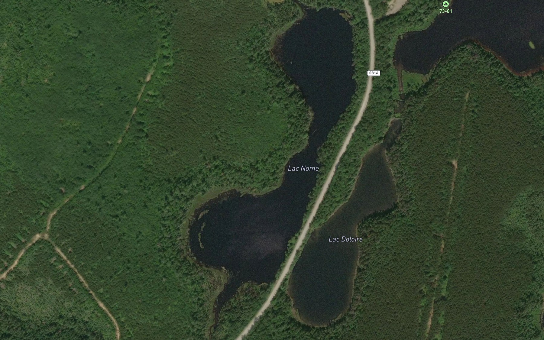Satellite map of the Lac Nome