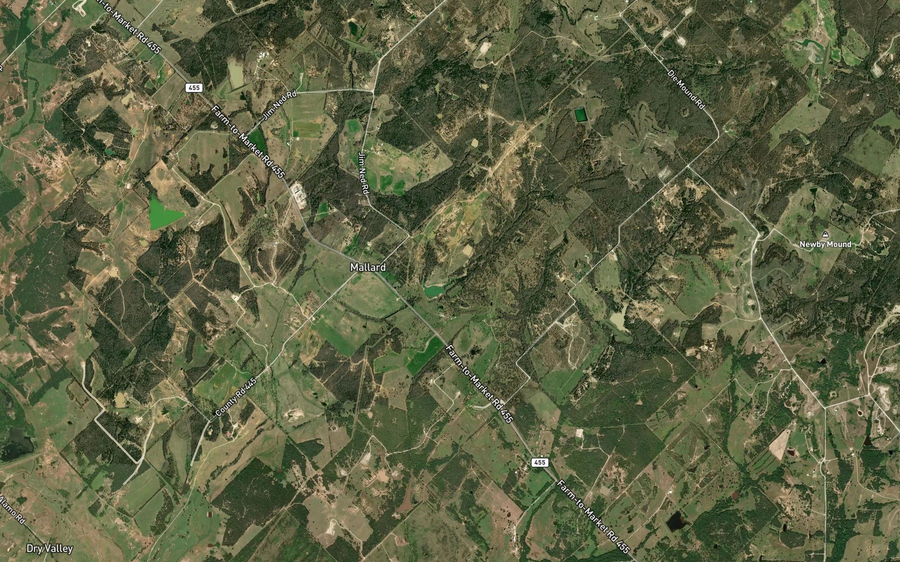 Satellite map of the Soil Conservation Service Site 4c Reservoir