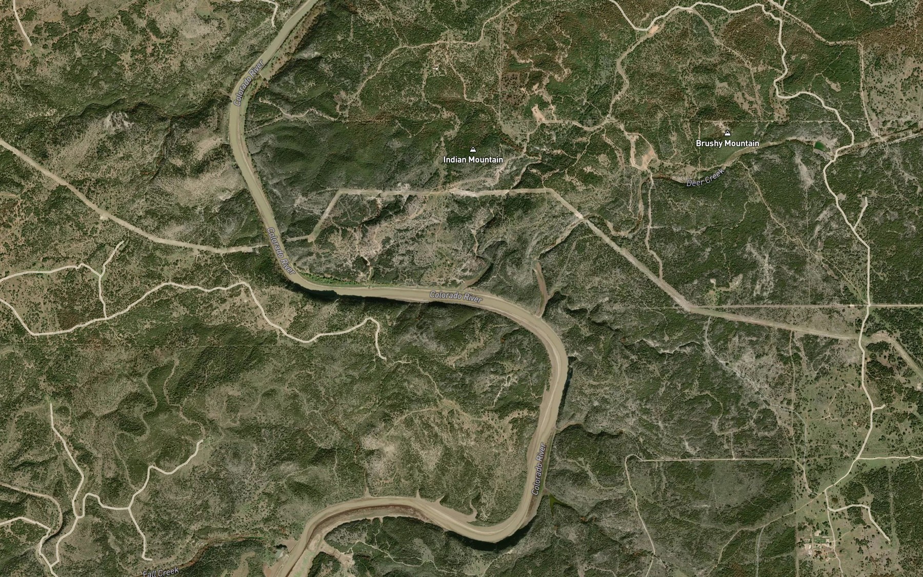 Satellite map of the Sycamore Branch