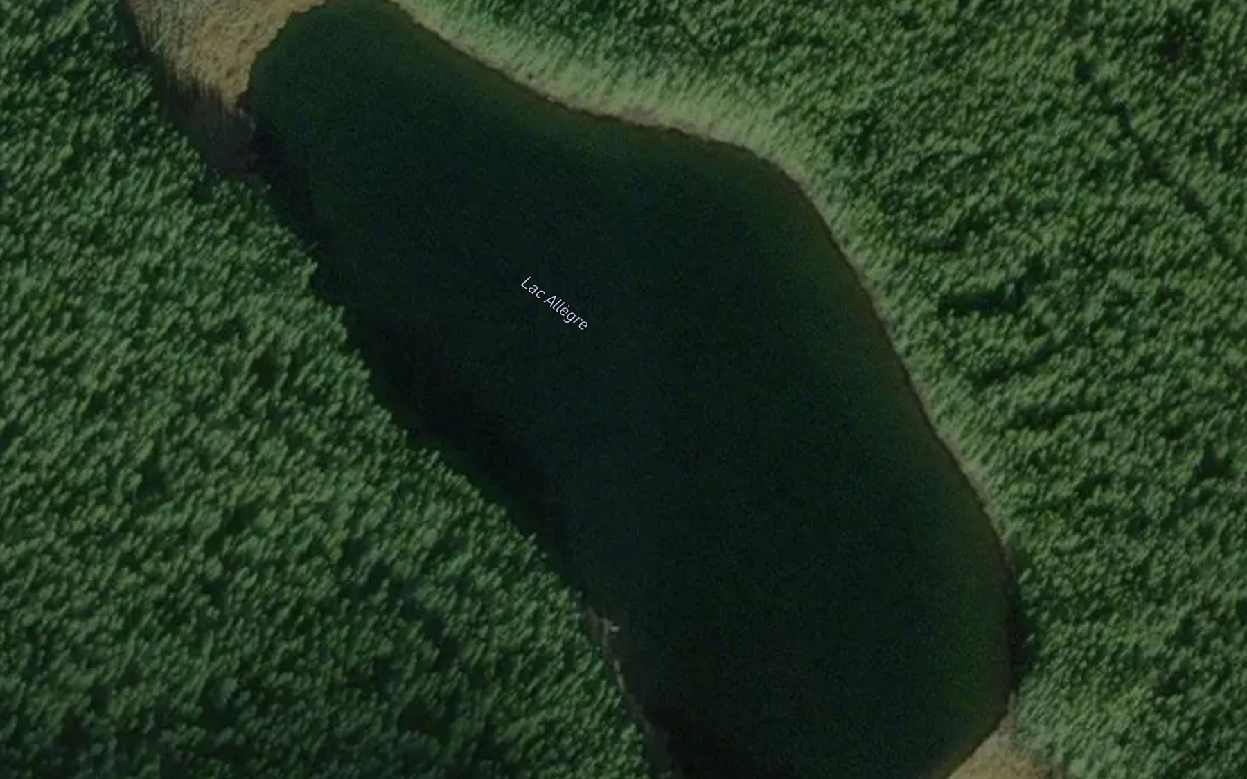 Satellite map of the Lac Allegre