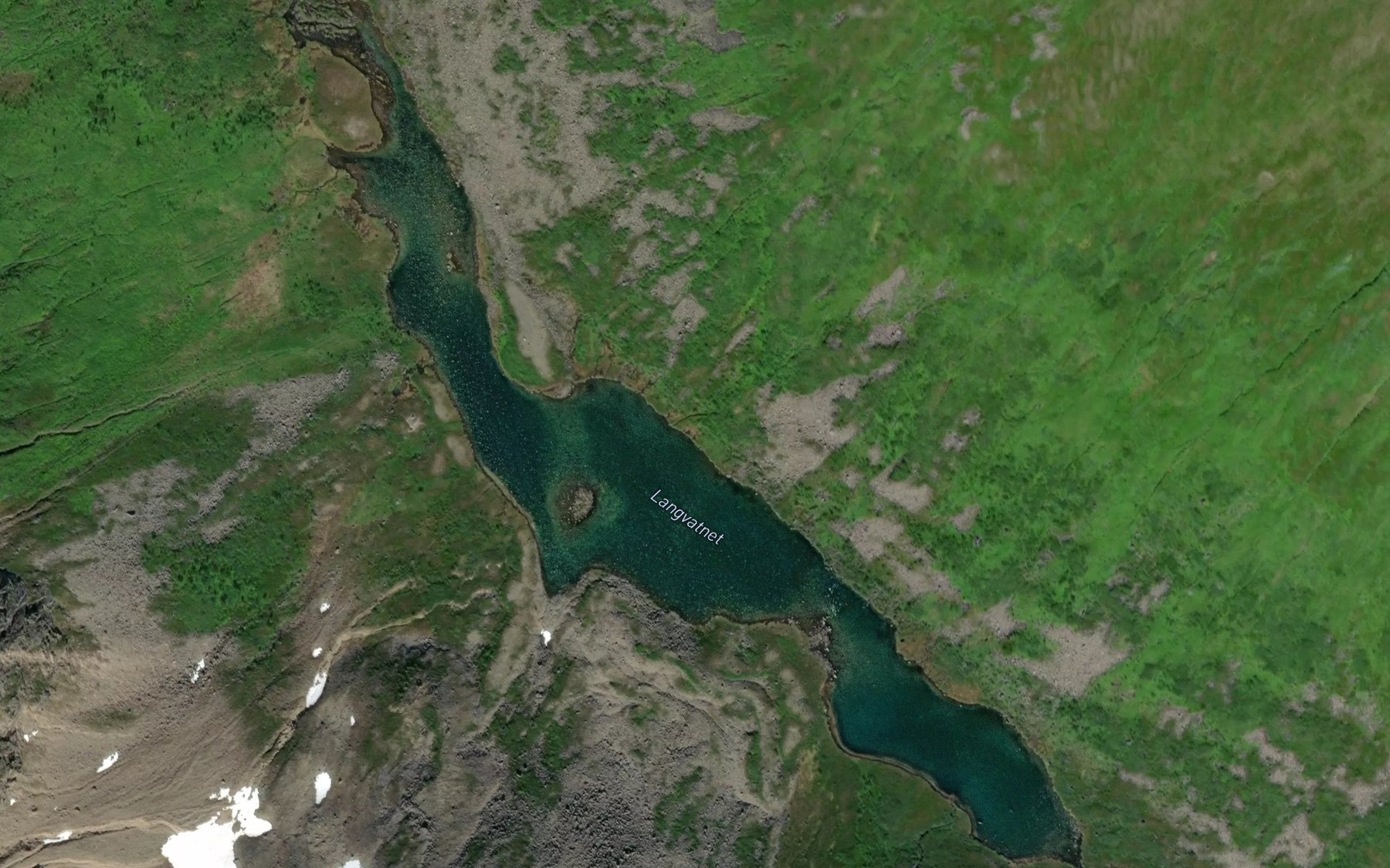 Satellite map of the Langvatnet