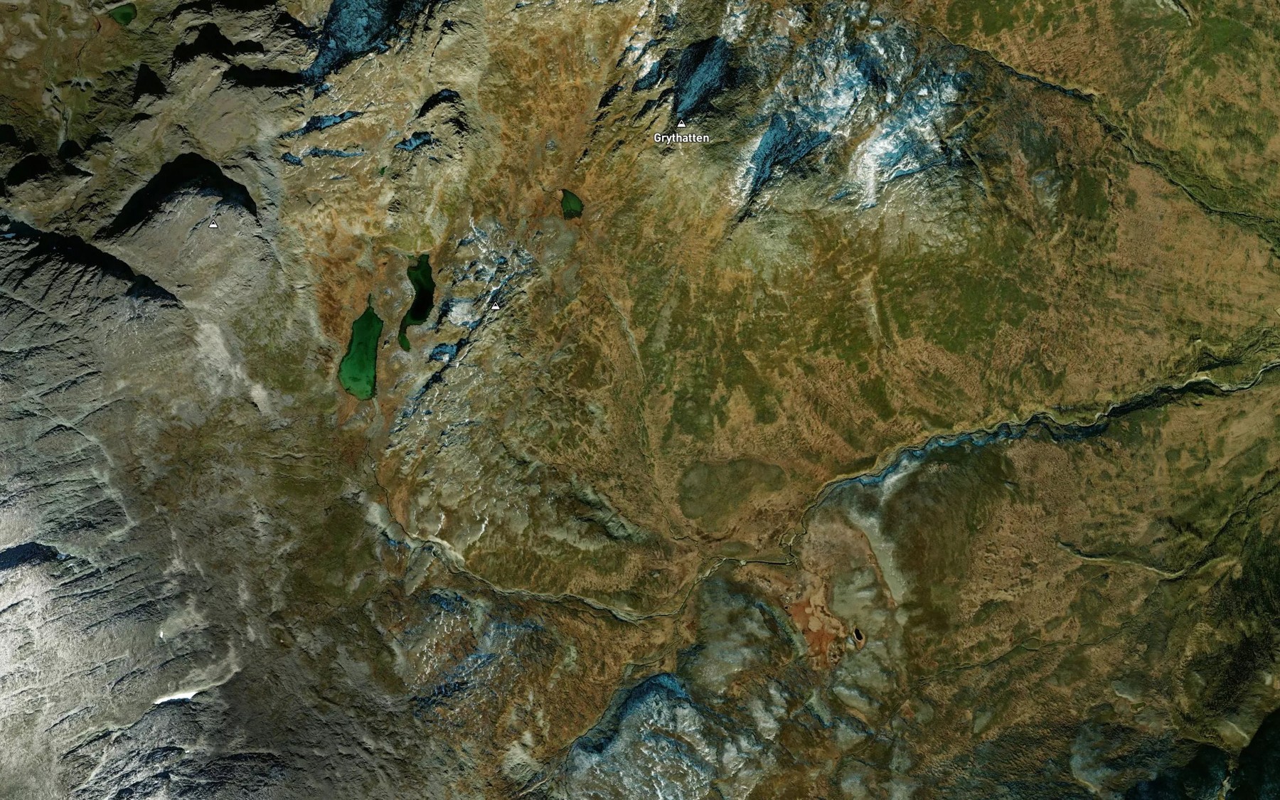 Satellite map of the Hattbekken