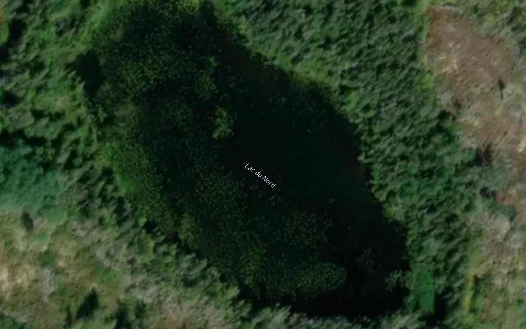 Satellite map of the Lac du Nord