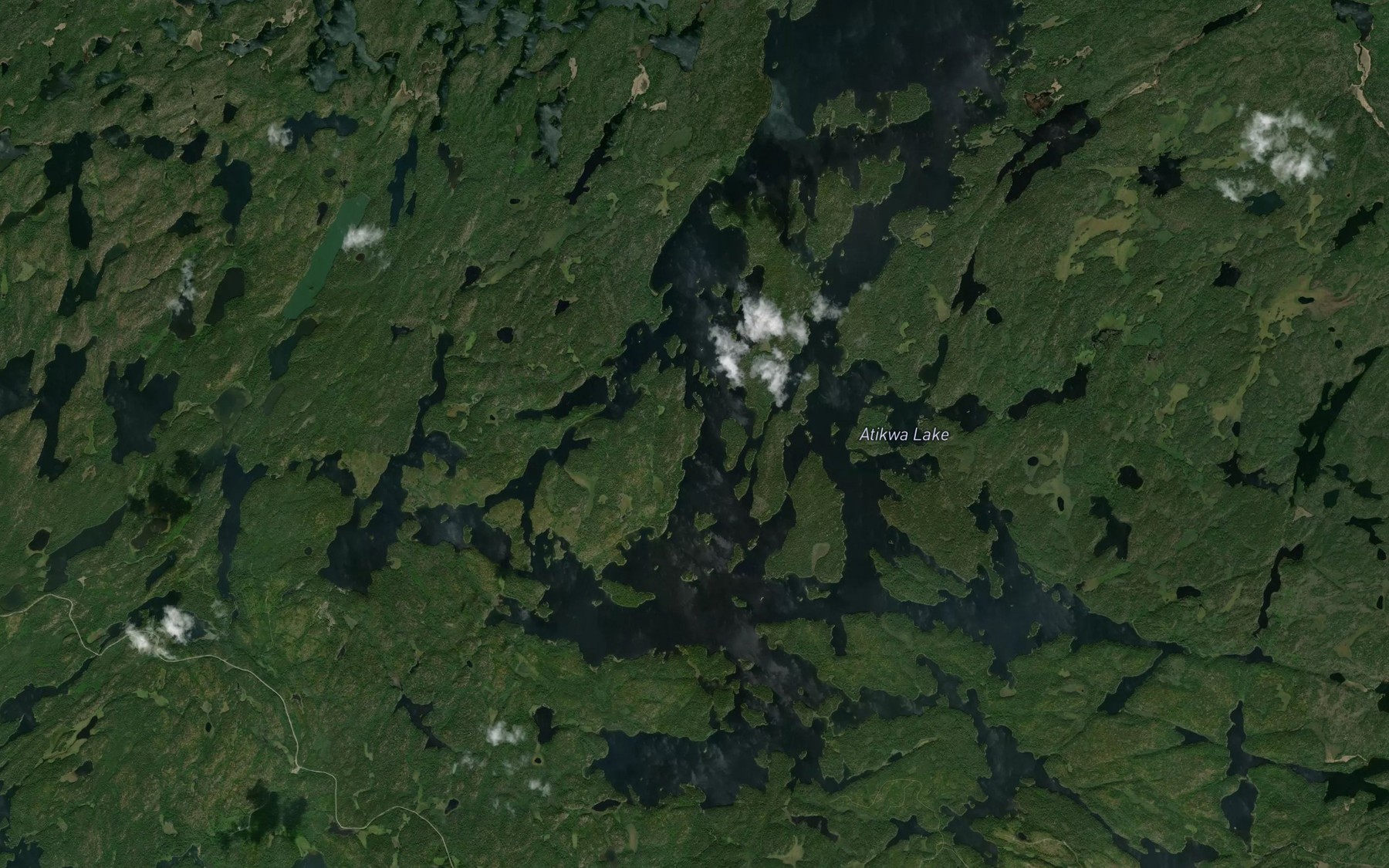 Satellite map of the Atikwa Lake