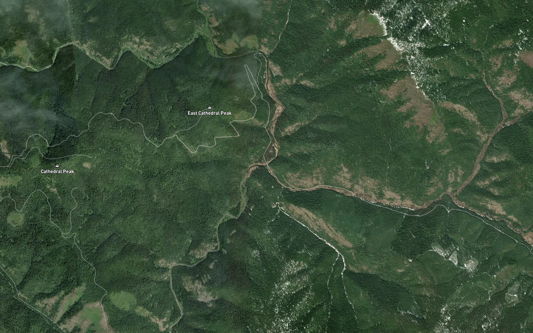 Satellite map of the Jordan Creek