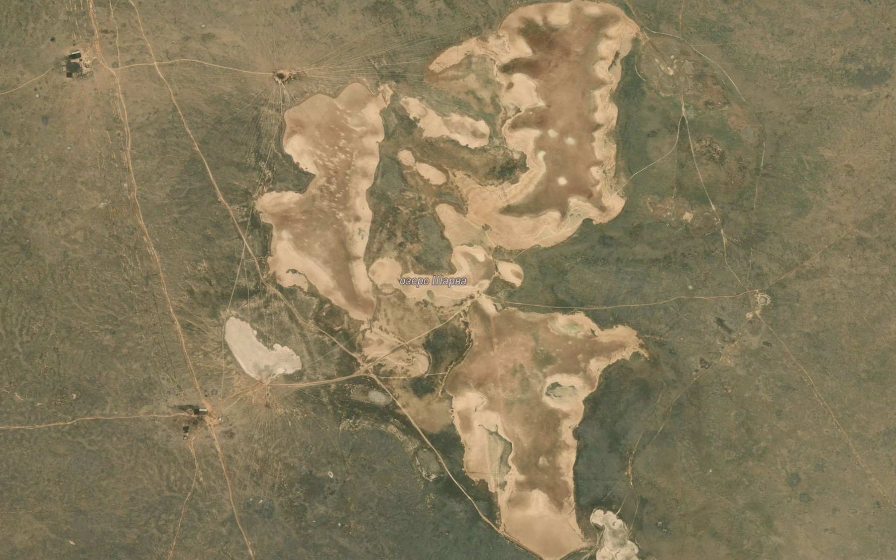 Satellite map of the Ozera Sharva