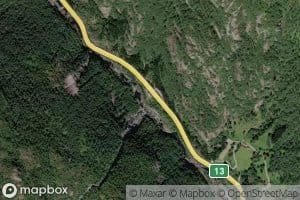 The Flesana waterfall in Brattlandsdalen