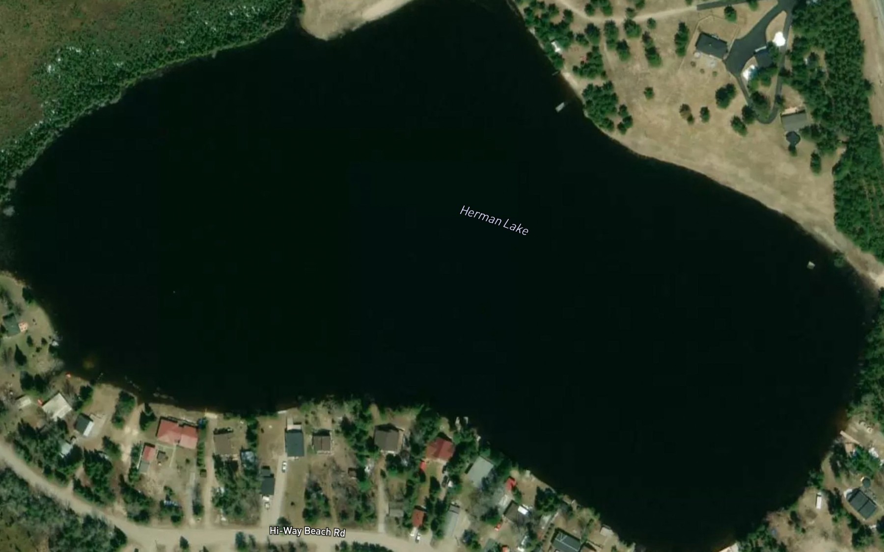 Satellite map of the Herman Lake