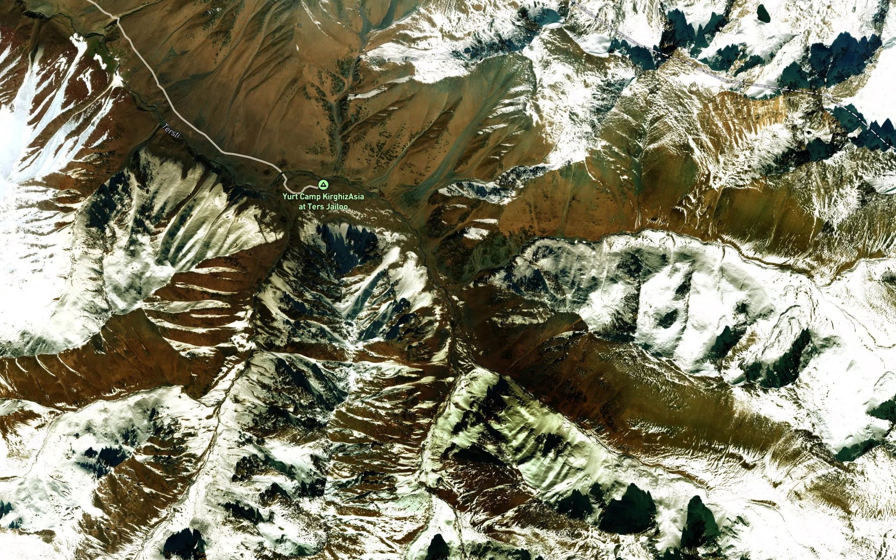 Satellite map of the Kul'dzha-Ter
