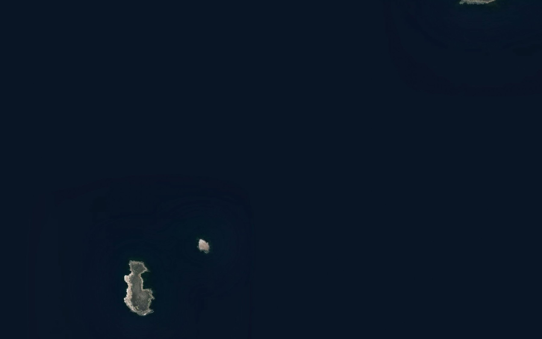 Satellite map of the Karen Shoal
