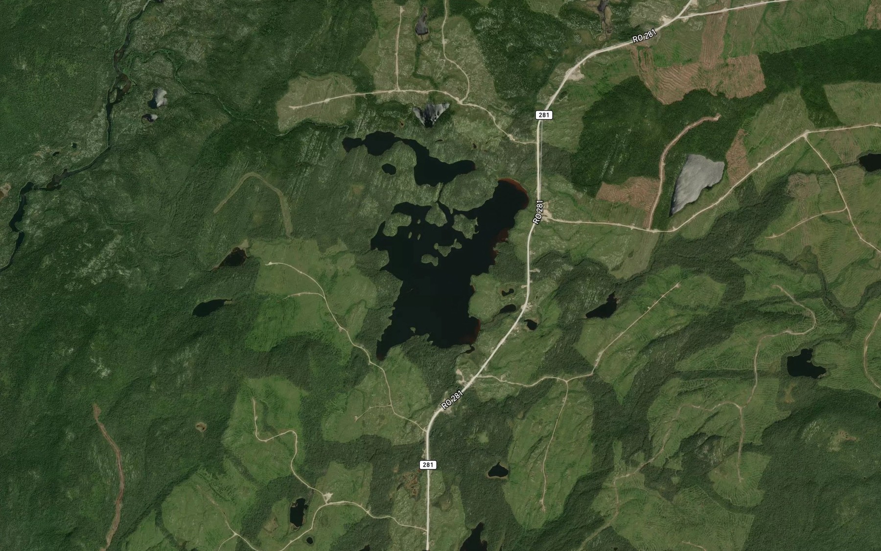 Satellite map of the Lac Christiane
