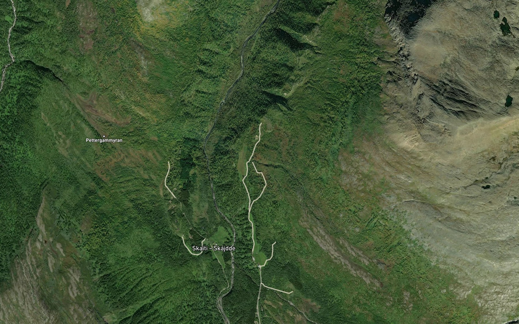 Satellite map of the Trongbekken