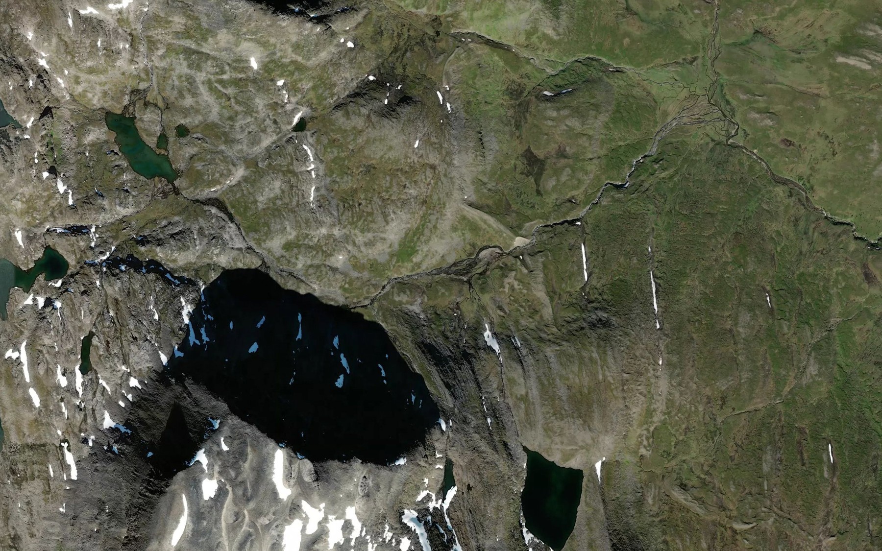 Satellite map of the Annaelva