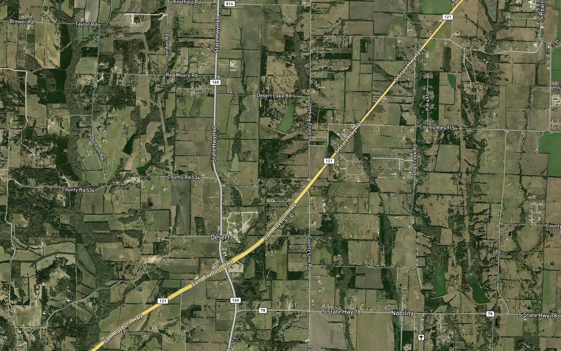Satellite map of the Soil Conservation Service Site 30 Reservoir