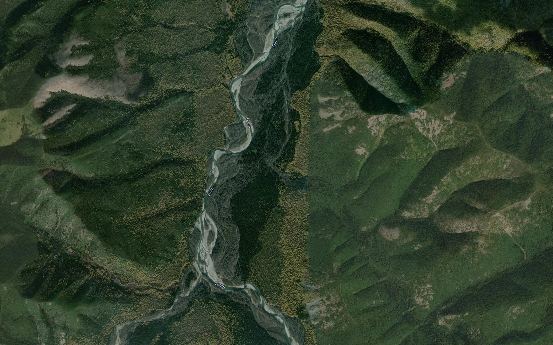 Satellite map of the Malaya Chumanyara