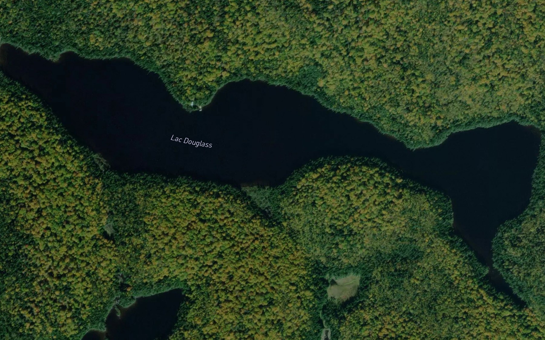 Satellite map of the Lac Douglass