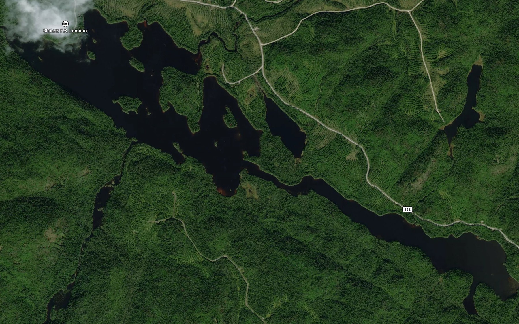 Satellite map of the Lac F.-X.-Lemieux