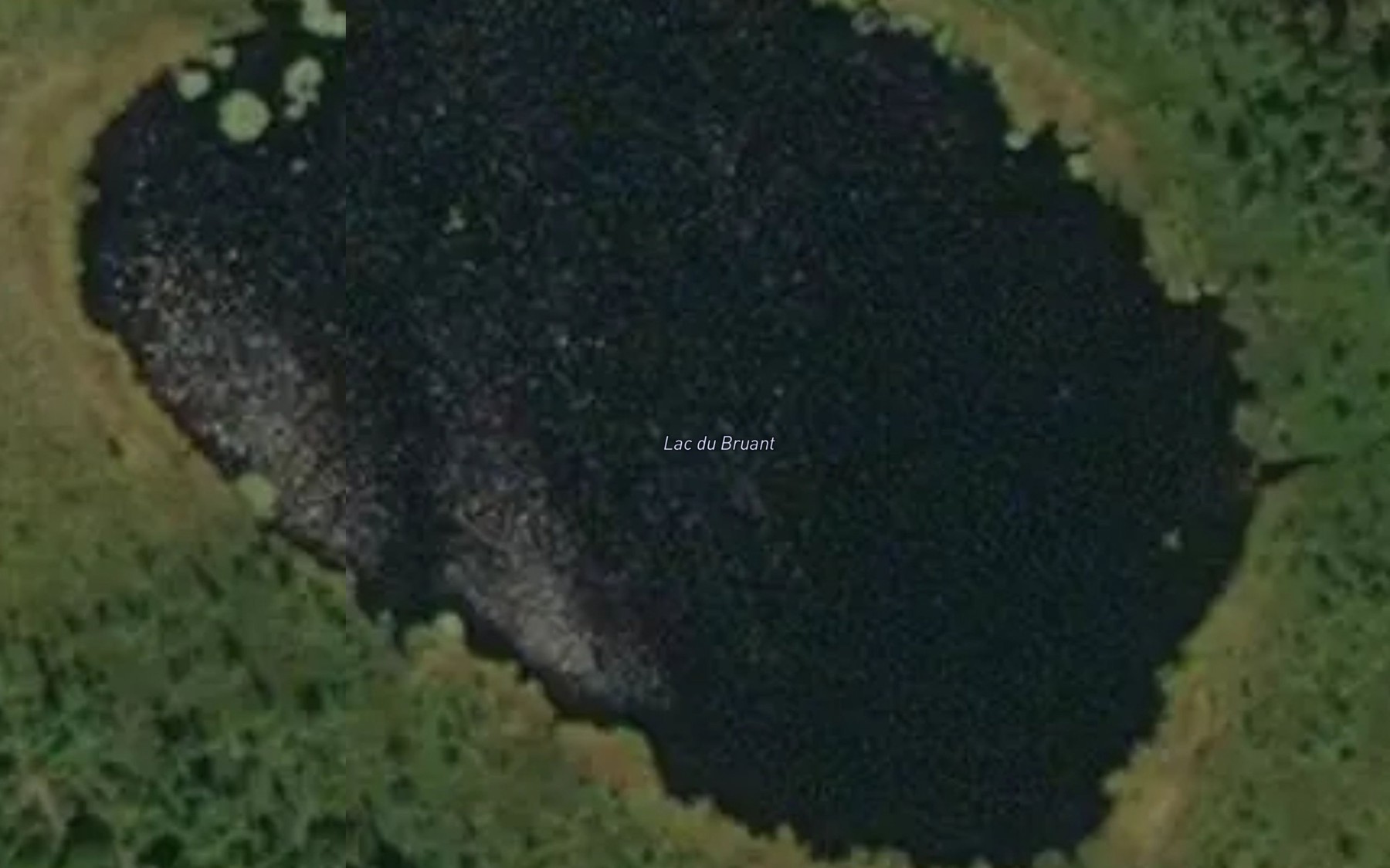 Satellite map of the Lac du Bruant