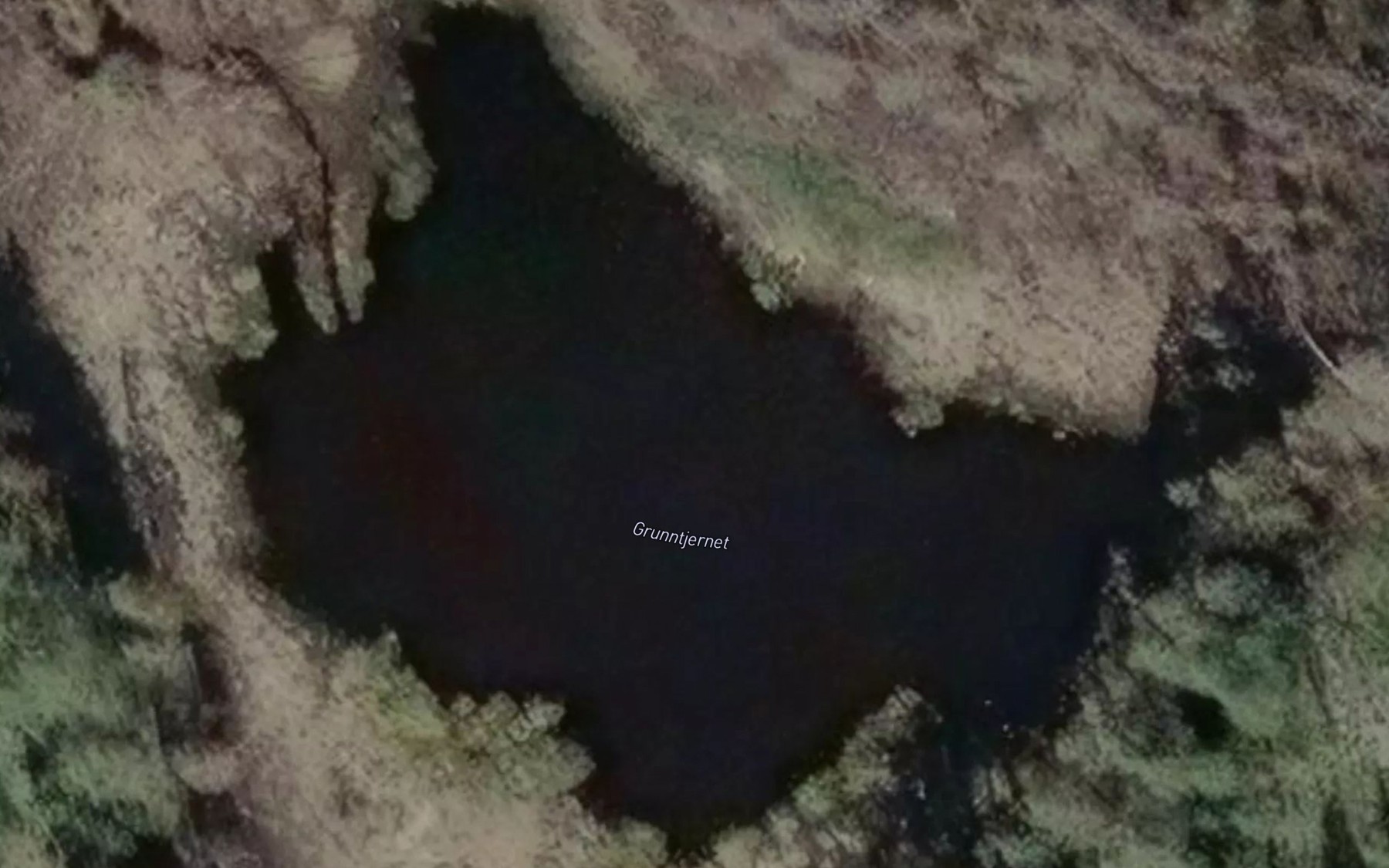 Satellite map of the Grunntjernet