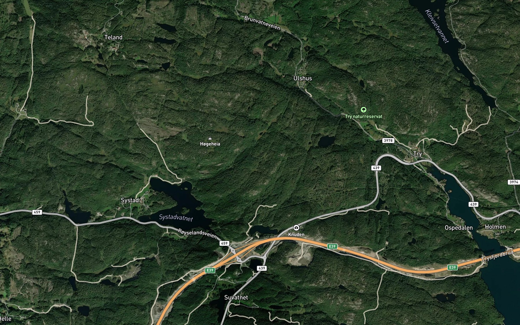 Satellite map of the Hellersheitjonn