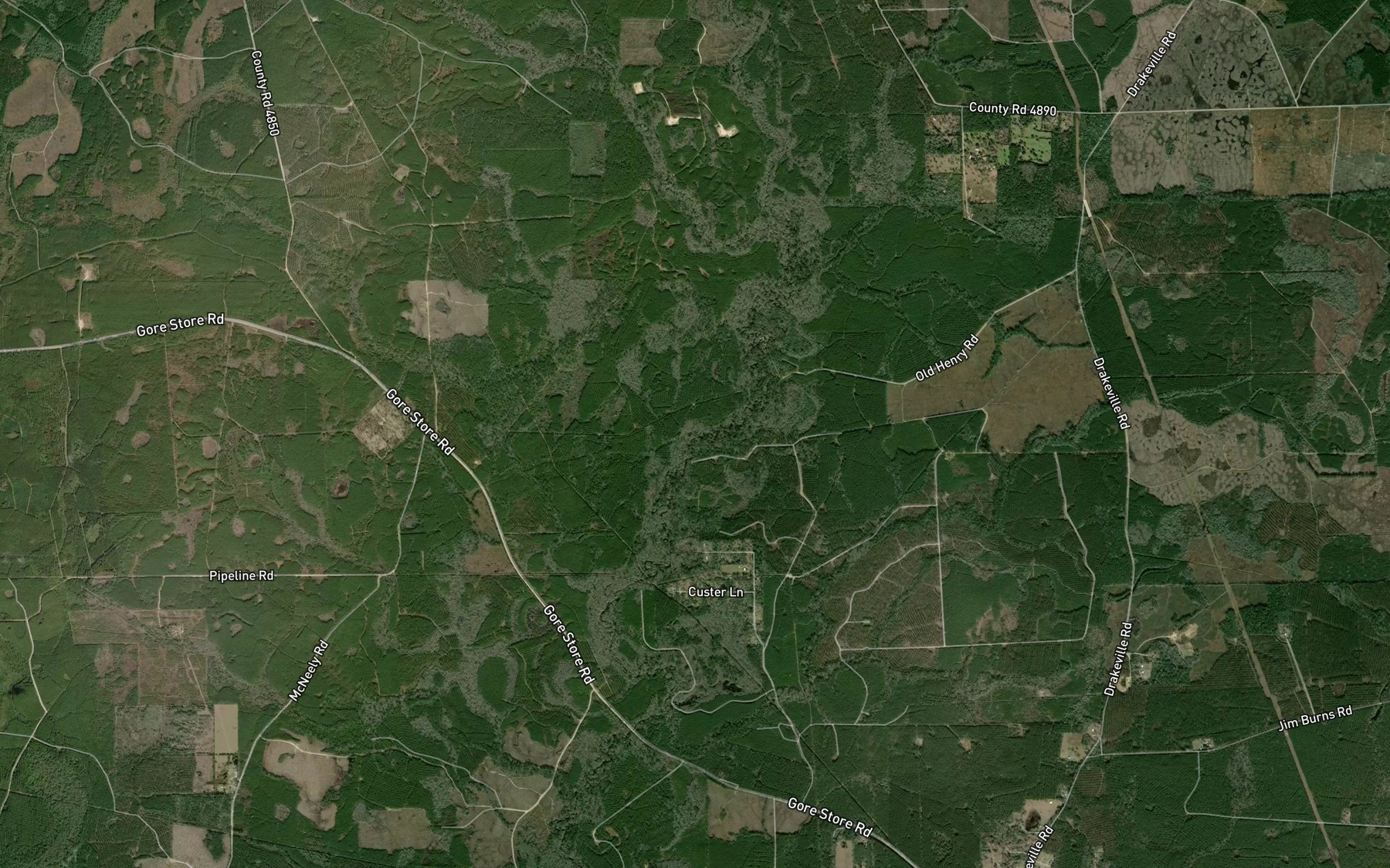 Satellite map of the Theuvenins Creek