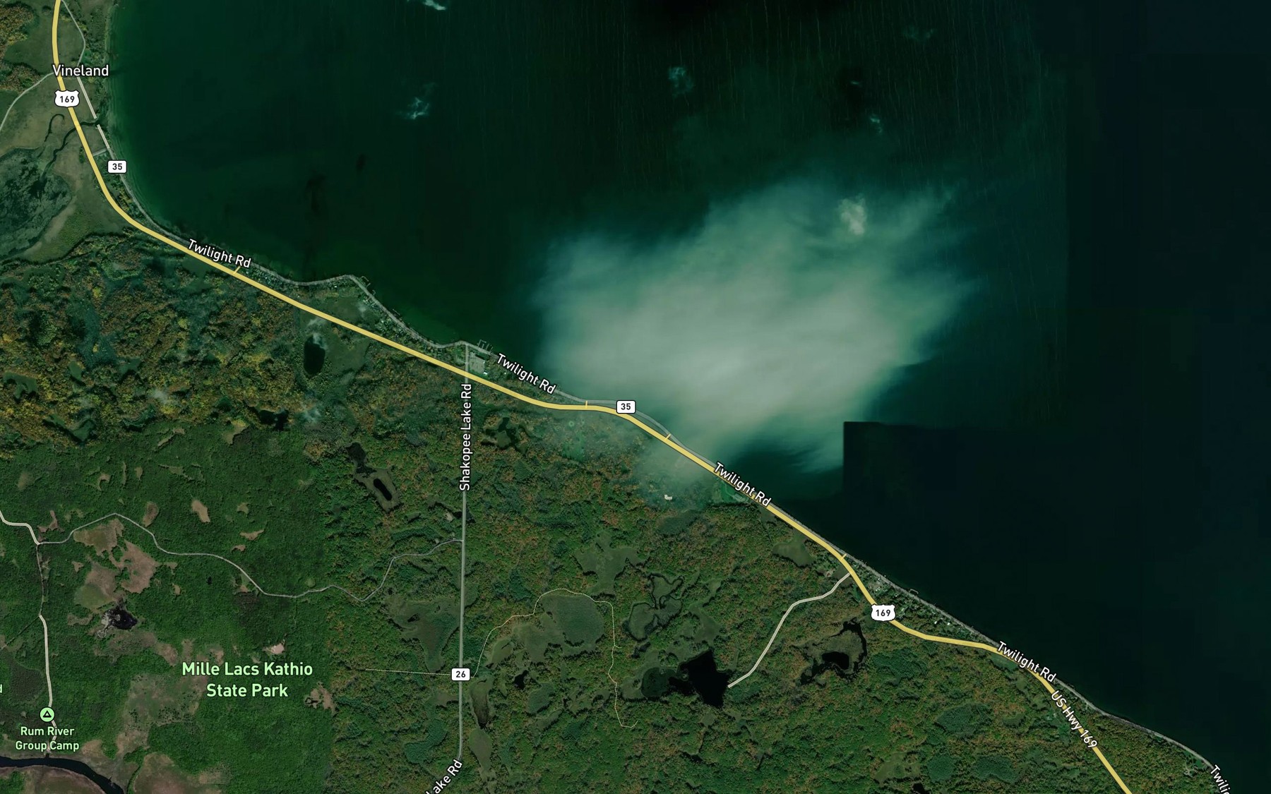 Satellite map of the Spot 8